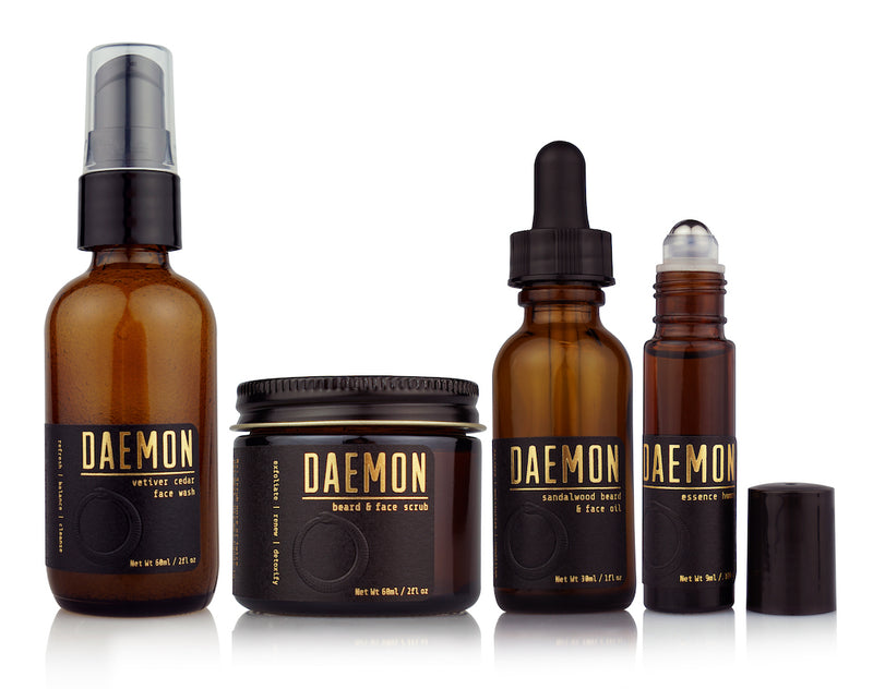 Daemon Bundle - Cleanser, Scrub, Moisturizer, Perfume